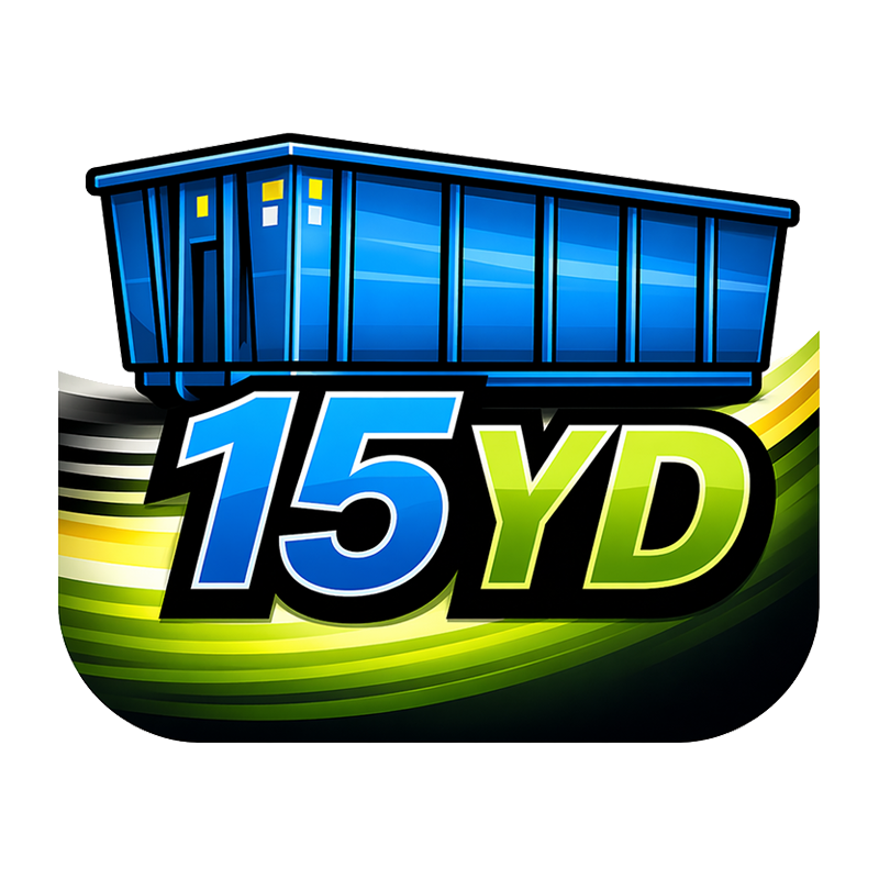 15 yard roll-off dumpster rental delivered in Kansas City MO